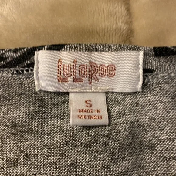 Lularoe Small w/Geometric Print Long Sleeve Open-Front Duster Cardigan w/Pockets - Picture 3 of 4